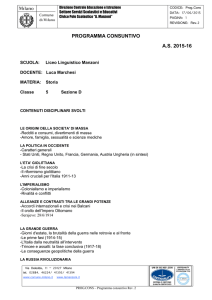 5 D - Marchesi - Storia - Liceo Linguistico "A.MANZONI"