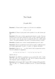 Test Finale Squadre 18 Aprile 2014