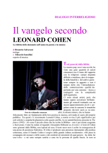 leonard cohen - Messaggero Cappuccino