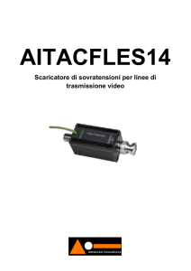 Scaricatore di sovratensioni per linee di trasmissione video