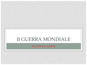 Seconda Guerra Mondiale seconda parte