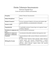 Diritto Tributario Sanzionatorio