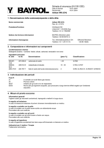 Scheda di sicurezza (91/155 CEE)