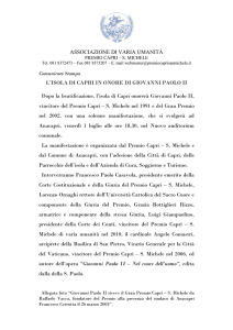 Com Stampa - L`isola di Capri in onore di Giovanni Paolo II