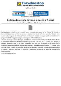 Le tragedie greche tornano in scena a Tindari