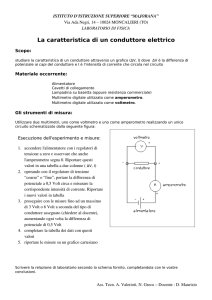 Caratteristica di un conduttore elettrico