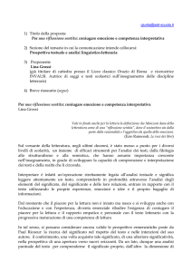 Per una riflessione sentita: coniugare emozione e competenza