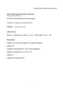 Programma provvisorio Microeconomia a.a. 2010/2011