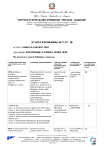 Chimica e Laboratorio - Buccari