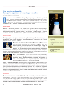 Una questione di equilibri