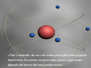 il modello di thomson - Liceo Scientifico Ulivi
