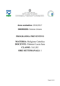 religione cattolica/attivitá alternative