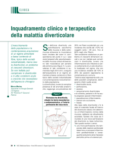 Inquadramento clinico e terapeutico della malattia