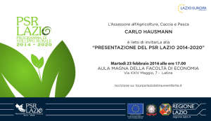 Invito - Regione Lazio
