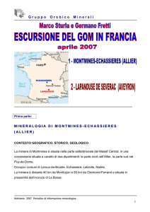 continua... - Gruppo Orobico Minerali