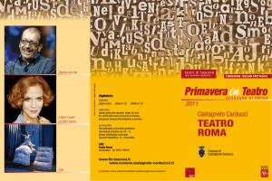 Primavera inTeatro - Comune di castagneto Carducci