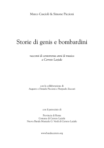 Storie di genis e bombardini - Banda Musicale G. Verdi Cerreto