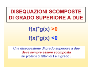 disequazioni SCOMPOSTE