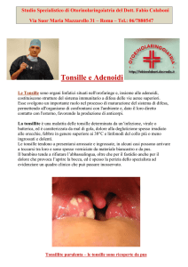 Adenoidi e tonsille