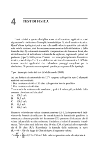 4 test di fisica