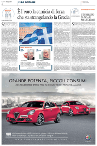 È l`euro la camicia di forza che sta strangolando la Grecia