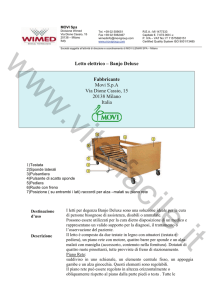 Letto elettrico – Banjo Deluxe Fabbricante Movi SpA Via
