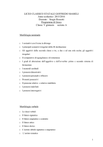 Programma Greco V Ginnasio A 2015-2016
