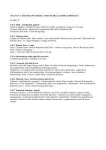DISCIPLINA: SCIENZE INTEGRATE: SCIENZE DELLA TERRA e