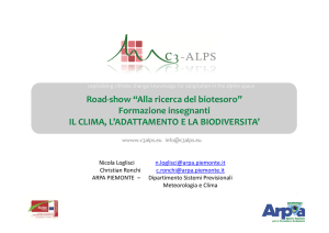 Road-show “Alla ricerca del biotesoro” Formazione insegnanti IL