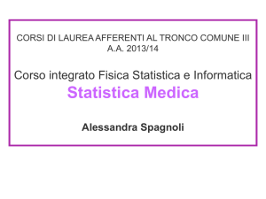 Statistica Medica - Università degli Studi di Roma "Tor Vergata"