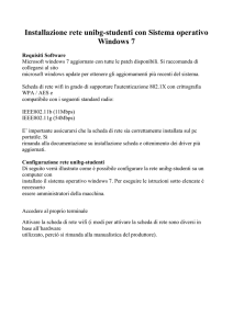 Installazione rete unibg-studenti con Sistema operativo Windows 7