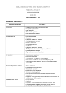 SCUOLA SECONDARIA DI PRIMO GRADO “CANOSSI” GARDONE