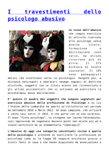 I travestimenti dello psicologo abusivo