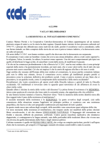 4.12.1990 VACLAV BELOHRADSKY LA RESISTENZA AL