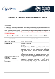 Programma II anno I sem