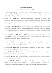Meccanica Statistica - Macroarea di Scienze