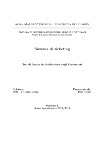 Sistema di ticketing - AMS Tesi di Laurea