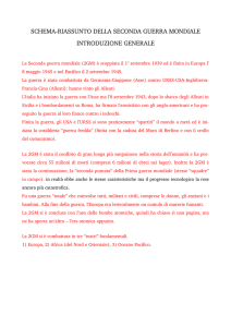 schemariassunto della seconda guerra mondiale