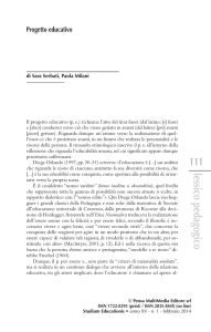 Progetto educativo - Pensa MultiMedia Editore