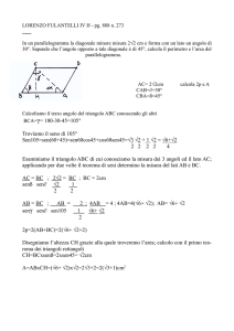 BCA=γ= 180-30-45=105° Troviamo il seno di 105° Sen105=sen(60+