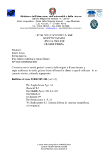LICEO DELLE SCIENZE UMANE OBIETTIVI MINIMI LINGUA