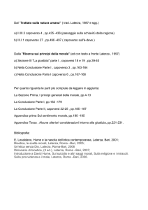 Dal “Trattato sulla natura umana” ( trad. Laterza, 1987 e sgg.) a).II.III