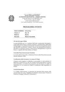 programma svolto - i.i.s. bruno