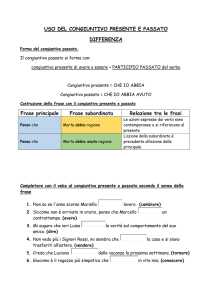 USO DEL CONGIUNTIVO PRESENTE E
