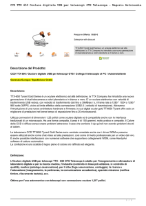 CCD TTX 650 Oculare digitale USB per telescopi