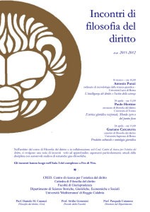 Incontri di filosofia del diritto - CRED
