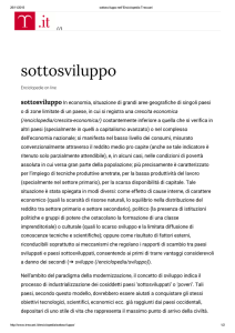 sottosviluppo