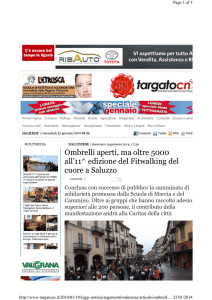 TargatoCn 19 gennaio 2014 - Scuola del Cammino Fitwalking Italia