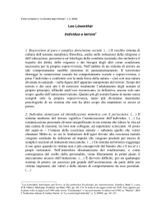 Individuo e terrore - Società Italiana di Teoria Critica
