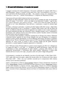 1 - Gli anni dell`ottimismo e il mondo dei quanti - i.i.s. bruno